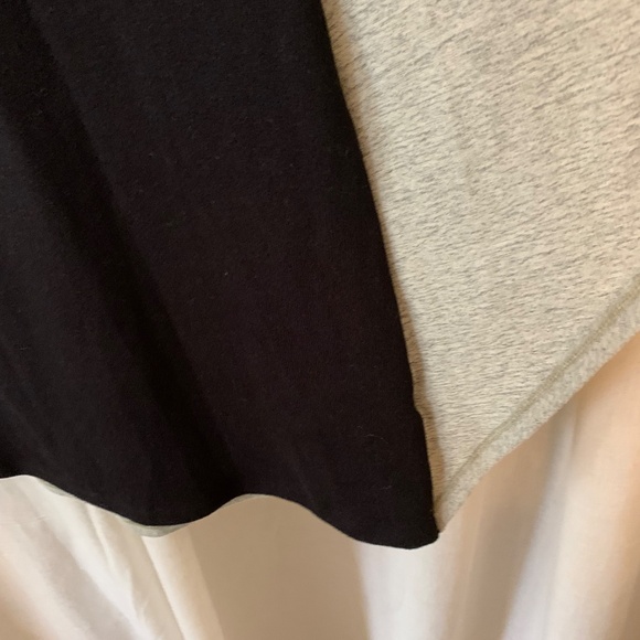 Haani New York Petite Two-Tone Knit Dress NWT | Black & Gray Layered Look PS - Picture 5 of 8